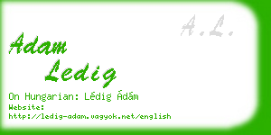 adam ledig business card