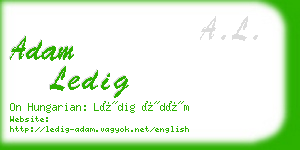 adam ledig business card